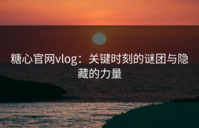 糖心官网vlog：关键时刻的谜团与隐藏的力量