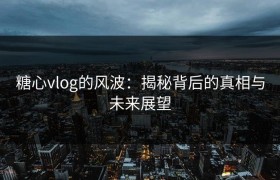 糖心vlog的风波：揭秘背后的真相与未来展望