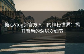 糖心Vlog新官方入口的神秘世界：揭开背后的深层次细节