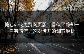 糖心vlog免费网页版：看似平静却一直有暗流，这次传开的细节解析