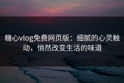 糖心vlog免费网页版：细腻的心灵触动，悄然改变生活的味道