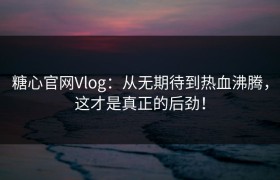 糖心官网Vlog：从无期待到热血沸腾，这才是真正的后劲！