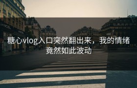 糖心vlog入口突然翻出来，我的情绪竟然如此波动