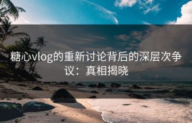 糖心vlog的重新讨论背后的深层次争议：真相揭晓