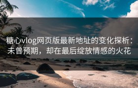 糖心vlog网页版最新地址的变化探析：未曾预期，却在最后绽放情感的火花