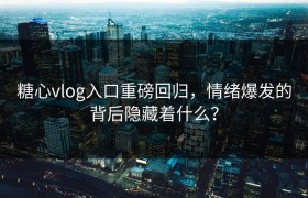 糖心vlog入口重磅回归，情绪爆发的背后隐藏着什么？