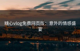 糖心vlog免费网页版：意外的情感盛宴