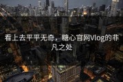 看上去平平无奇，糖心官网Vlog的非凡之处