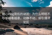糖心vlog背后的谜团：为什么明明不吵却越看越悬，动静不动，却引爆评论区